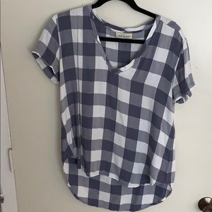 Cloth and Stone Plaid Top